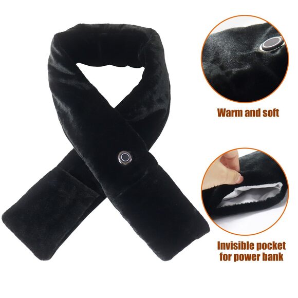 Heated Scarf For Women & Men - Portable Electric Neck Wrap 5781
